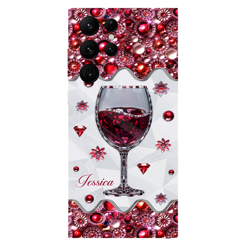 Just A Girl Who Loves Wine - Personalized Wine Full Print Phone Case