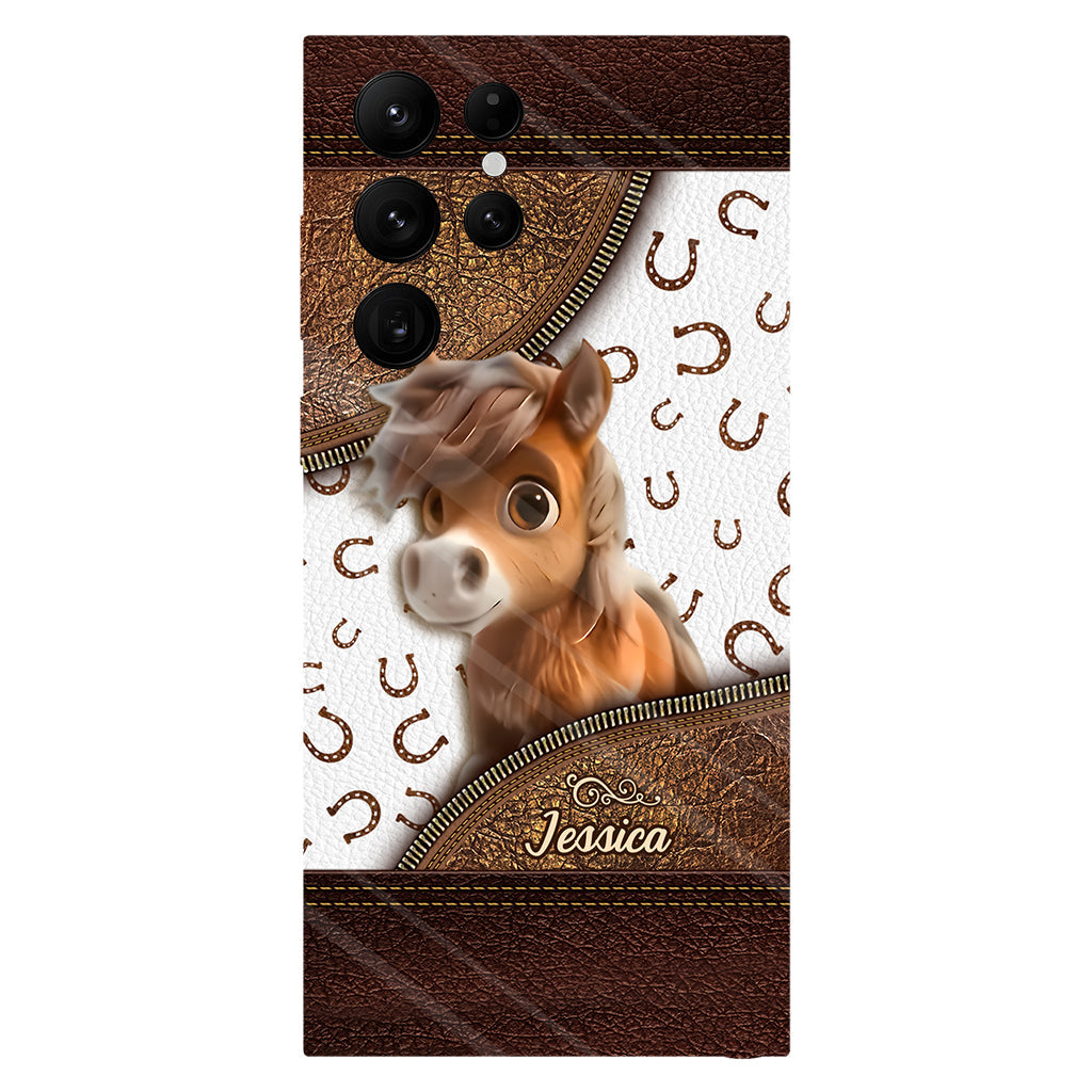 Cute Horse - Personalized Horse Full Print Phone Case