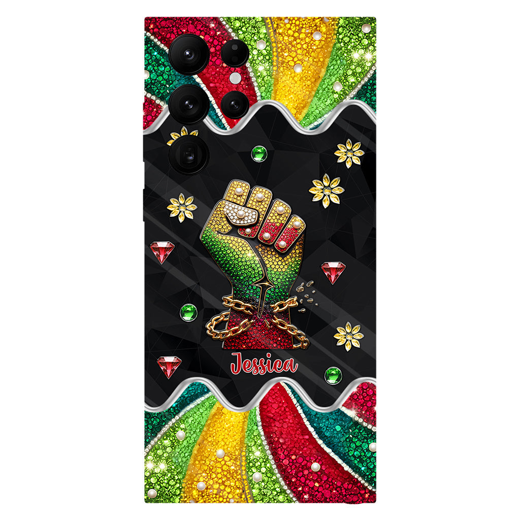 Ils ne nous aiment pas - Coque de téléphone et support de téléphone personnalisés Juneteenth avec impression intégrale