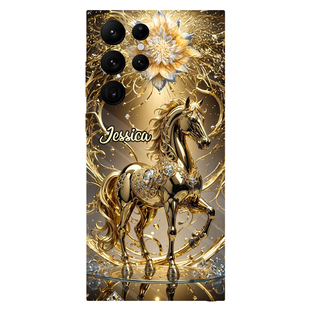 Coque de téléphone personnalisée avec motif cheval « Magnifique Cheval »