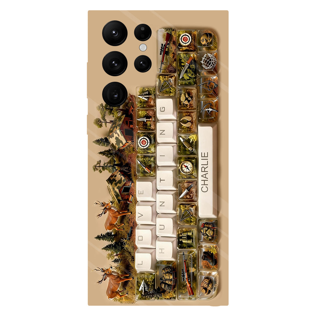 Cadeau Chasse - Coque de téléphone personnalisée avec motif chasse intégral