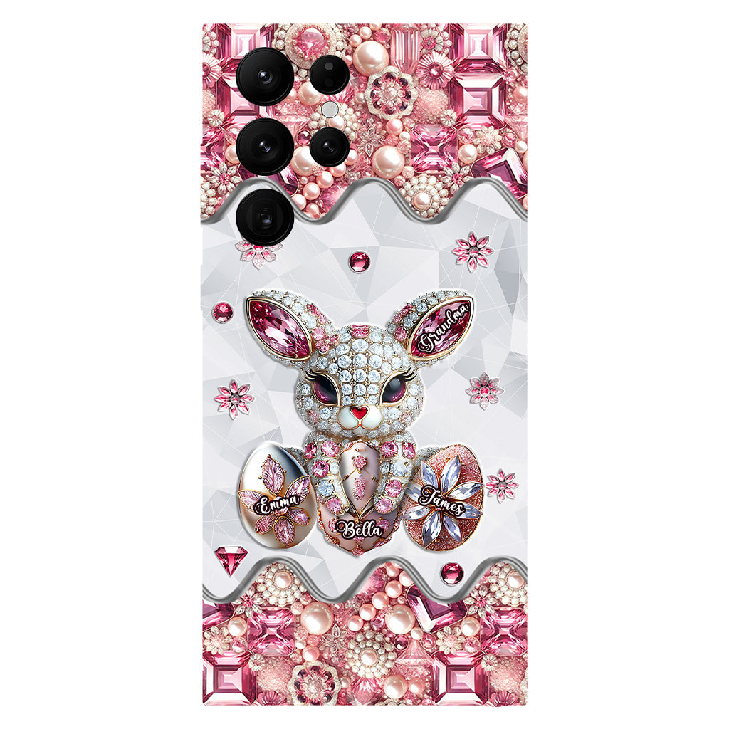 Coque de téléphone personnalisée « Lapin de Pâques - Mamie » avec impression intégrale