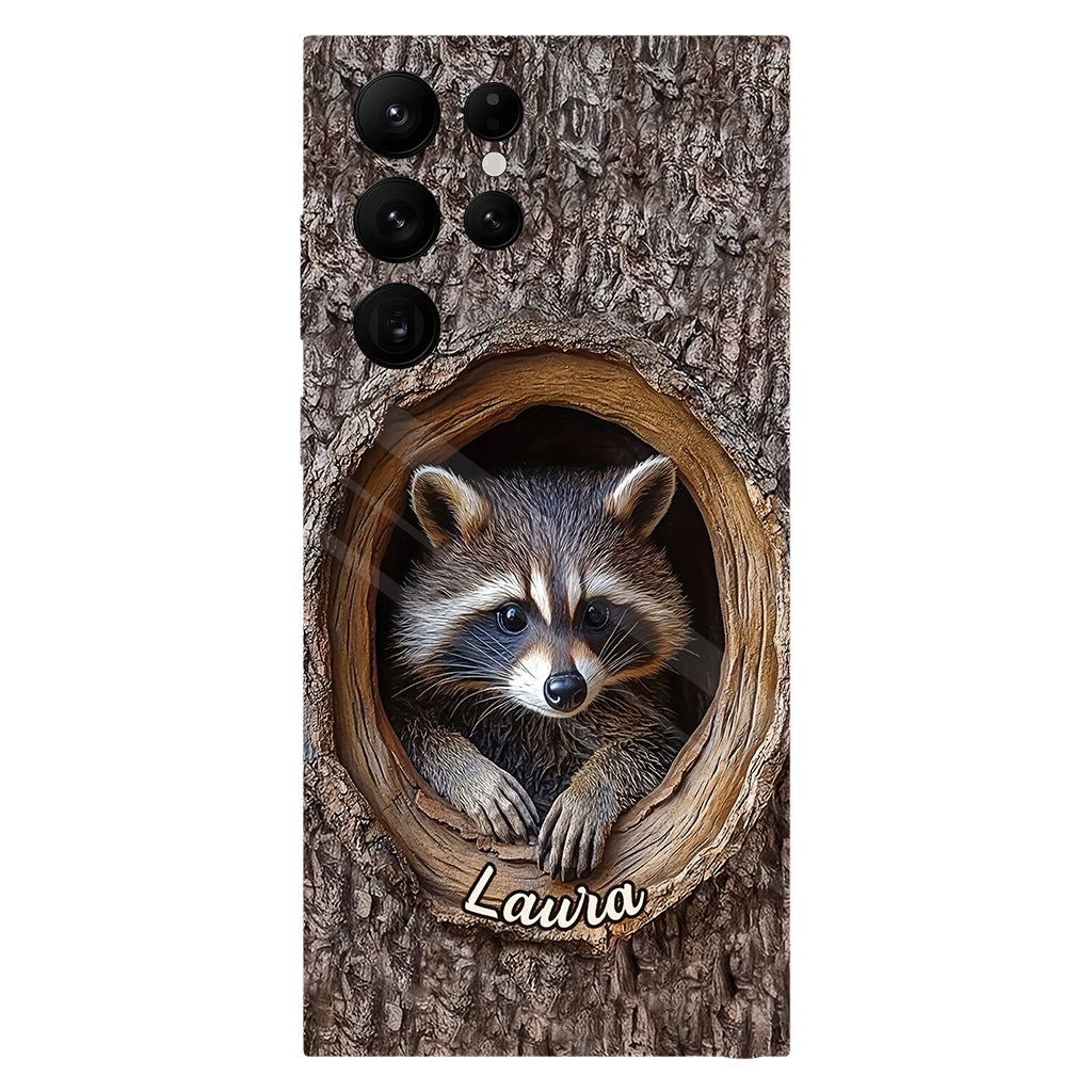 Adorable Raccoon - Personalized Raccoon Full Print Phone Case