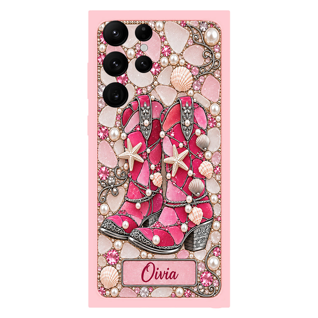 Cowgirl Boots - Personalized Cowgirl Full Print Phone Case