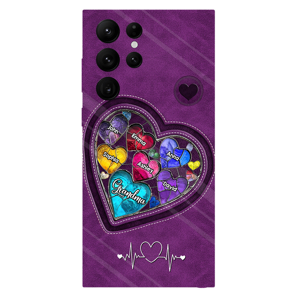 Les chéries de la maman de grand-mère - Coque de téléphone personnalisée avec impression intégrale « Grand-mère »