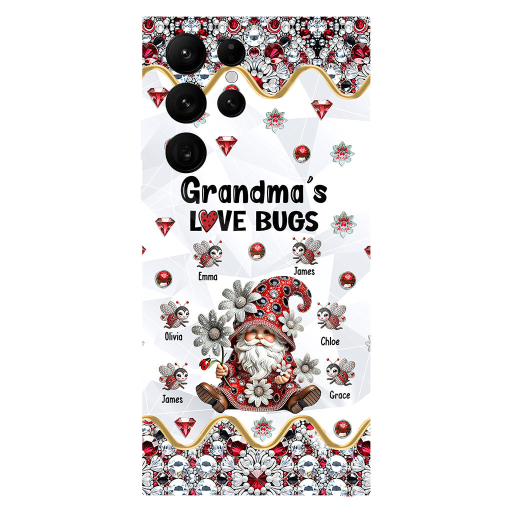 Grandma's Love Bugs - Personalized Grandma Full Print Phone Case