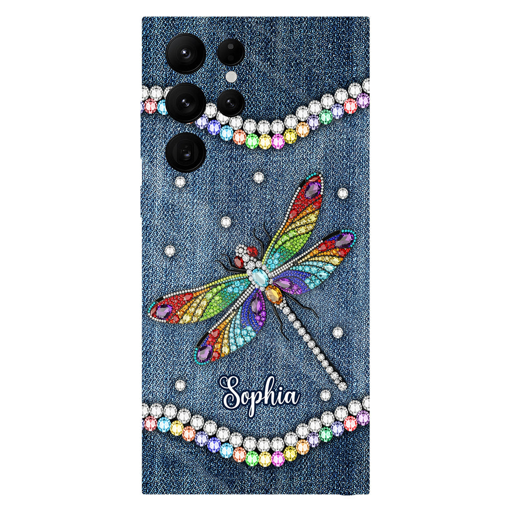 Magnifique libellule - Coque de téléphone personnalisée avec motif libellule intégral