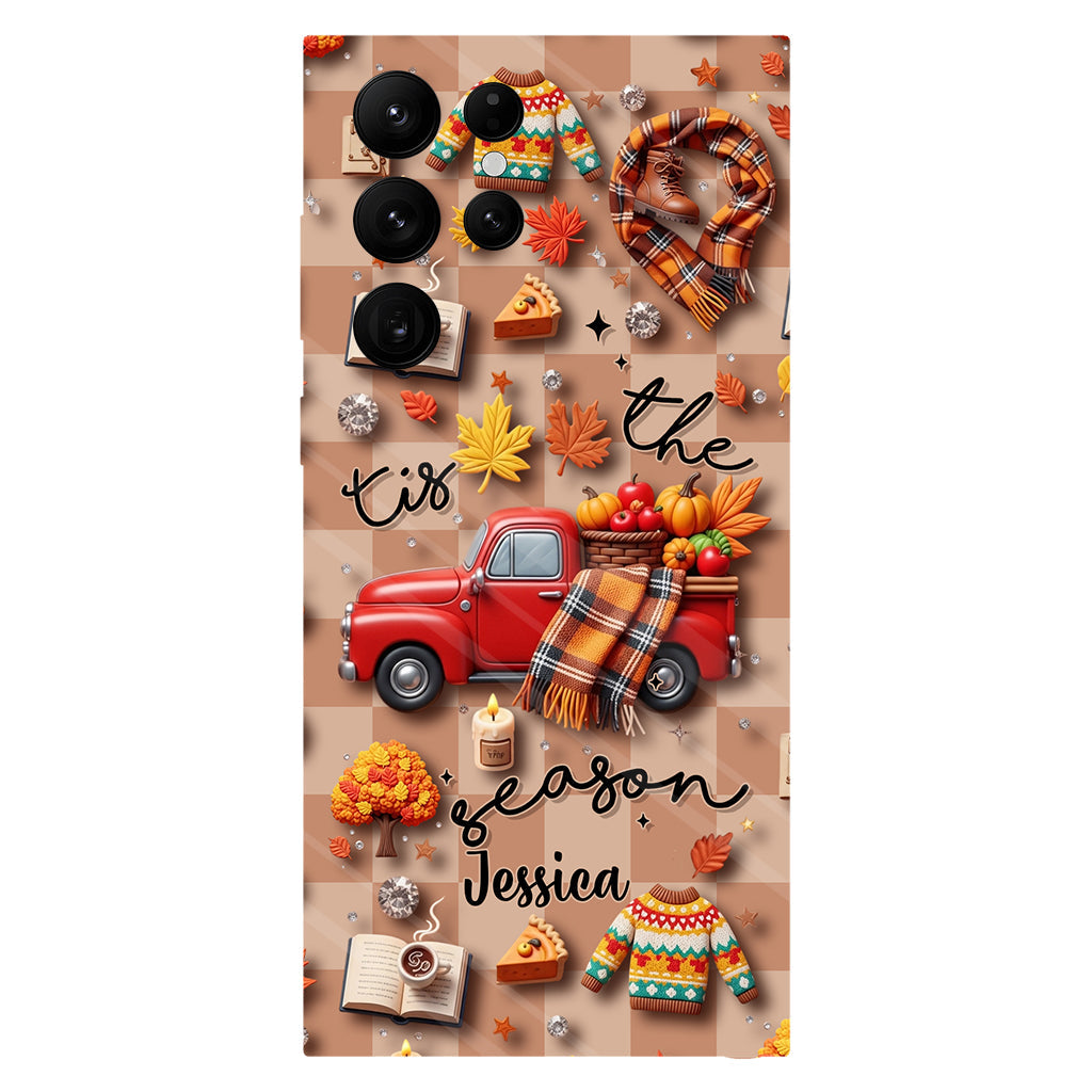 C'est la saison ! - Coque de téléphone personnalisée avec imprimé intégral automnal