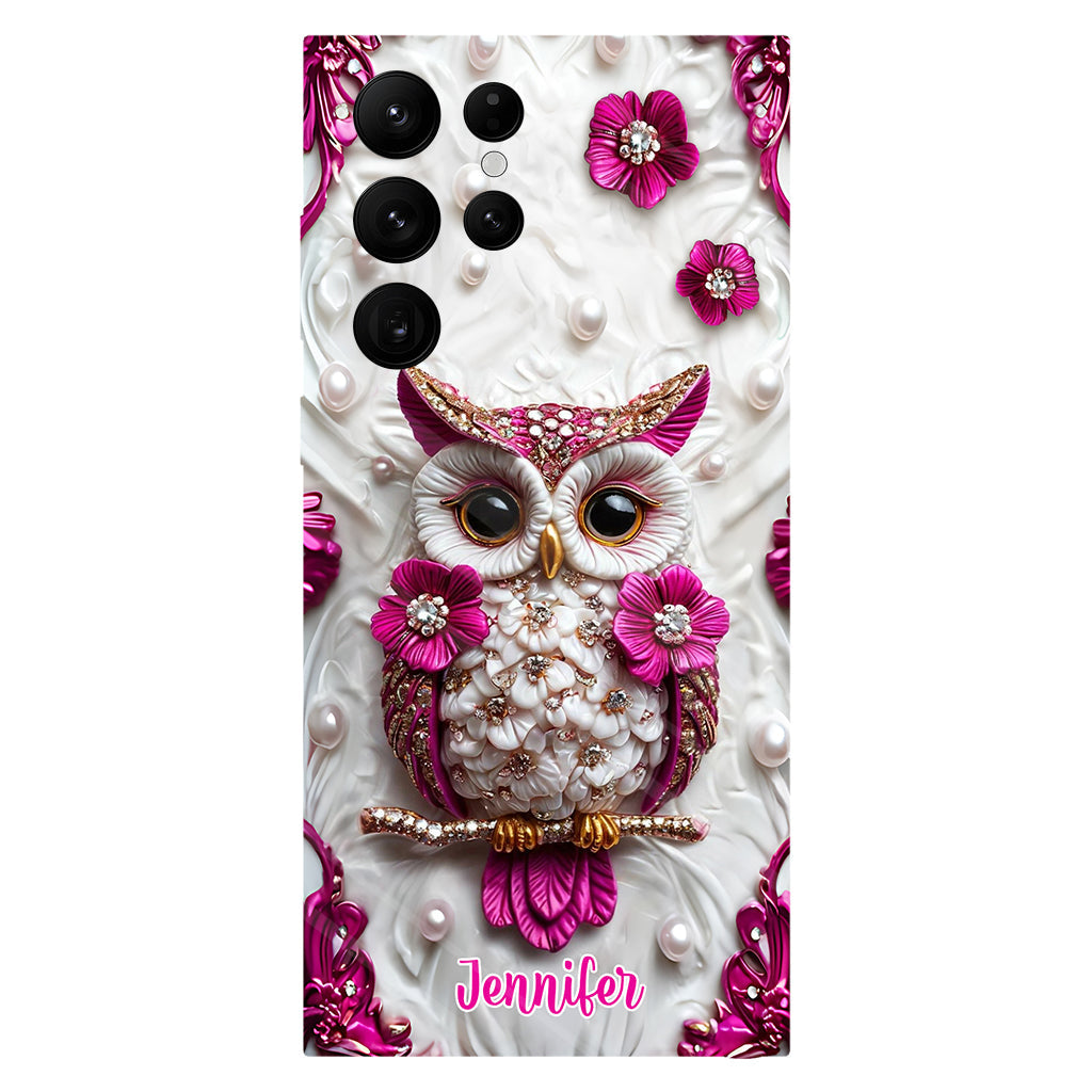 Magnifique hibou - Coque de téléphone personnalisée avec motif hibou intégral