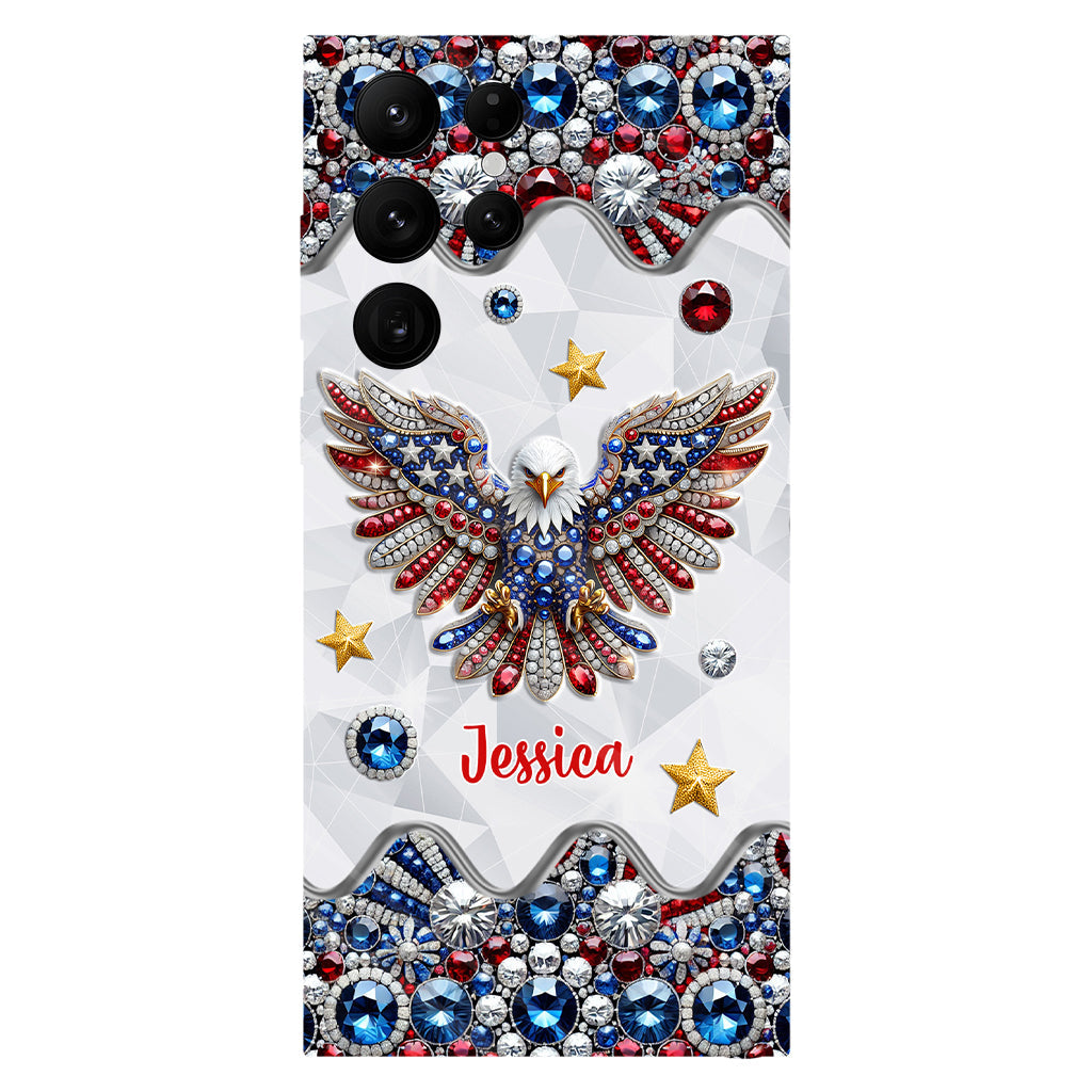 Patriotic Eagle - Personalized Bald Eagle Full Print Phone Case