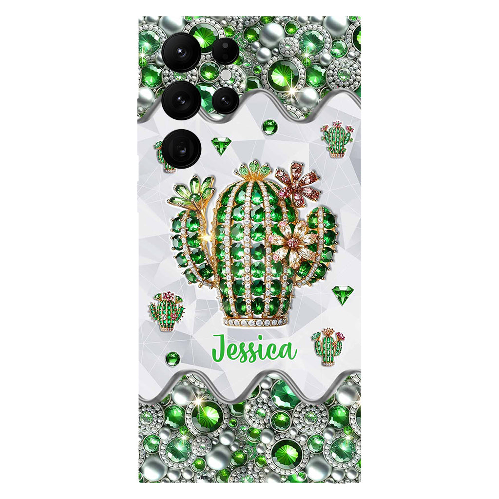 Coque de téléphone personnalisée « Love Cactus » avec motif cactus intégral