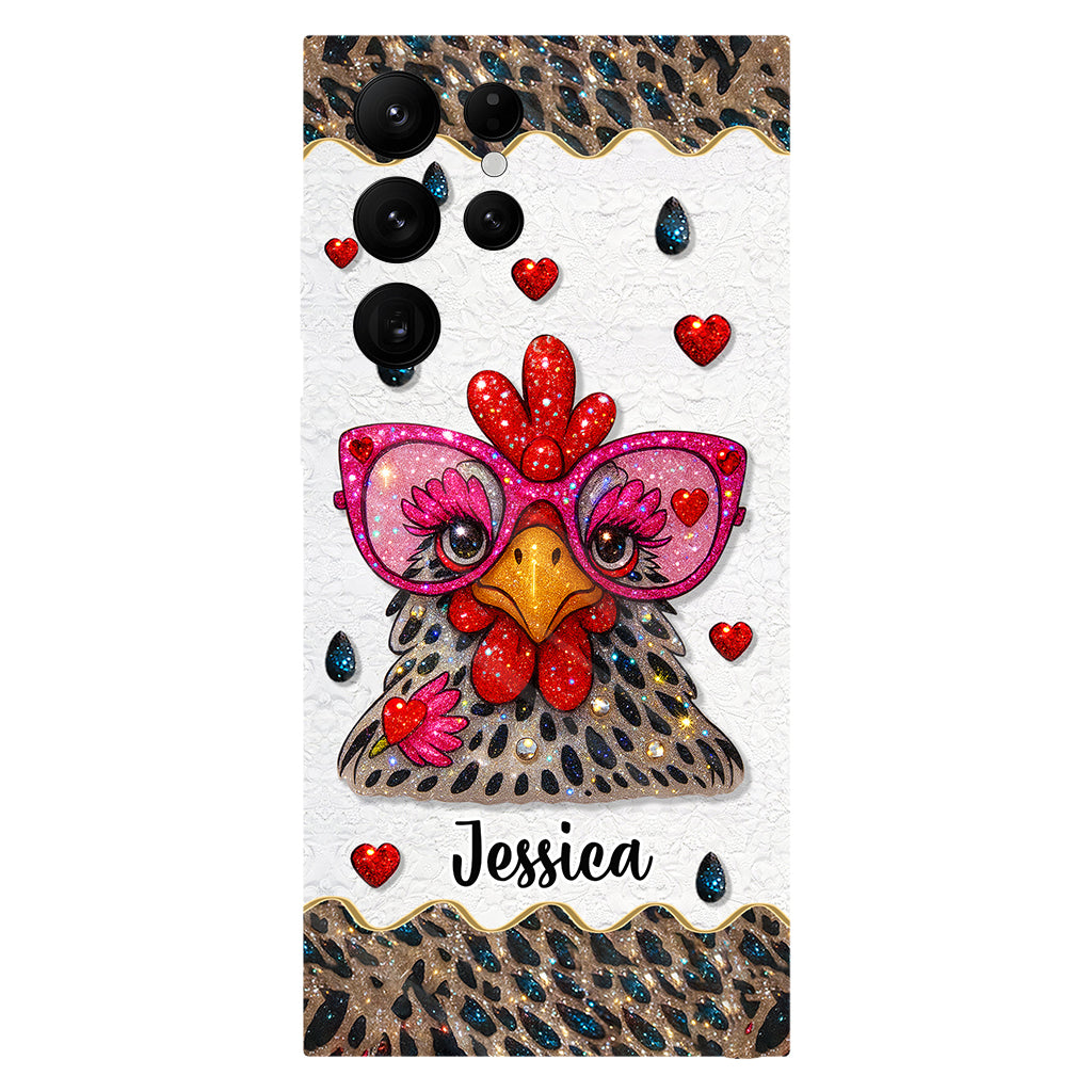 Crazy Chicken Lady - Personalized Chicken Full Print Phone Case