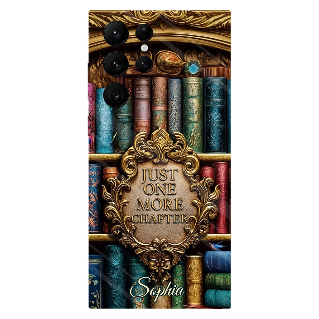 Just One More Chapter - Personalized Book Full Print Phone Case
