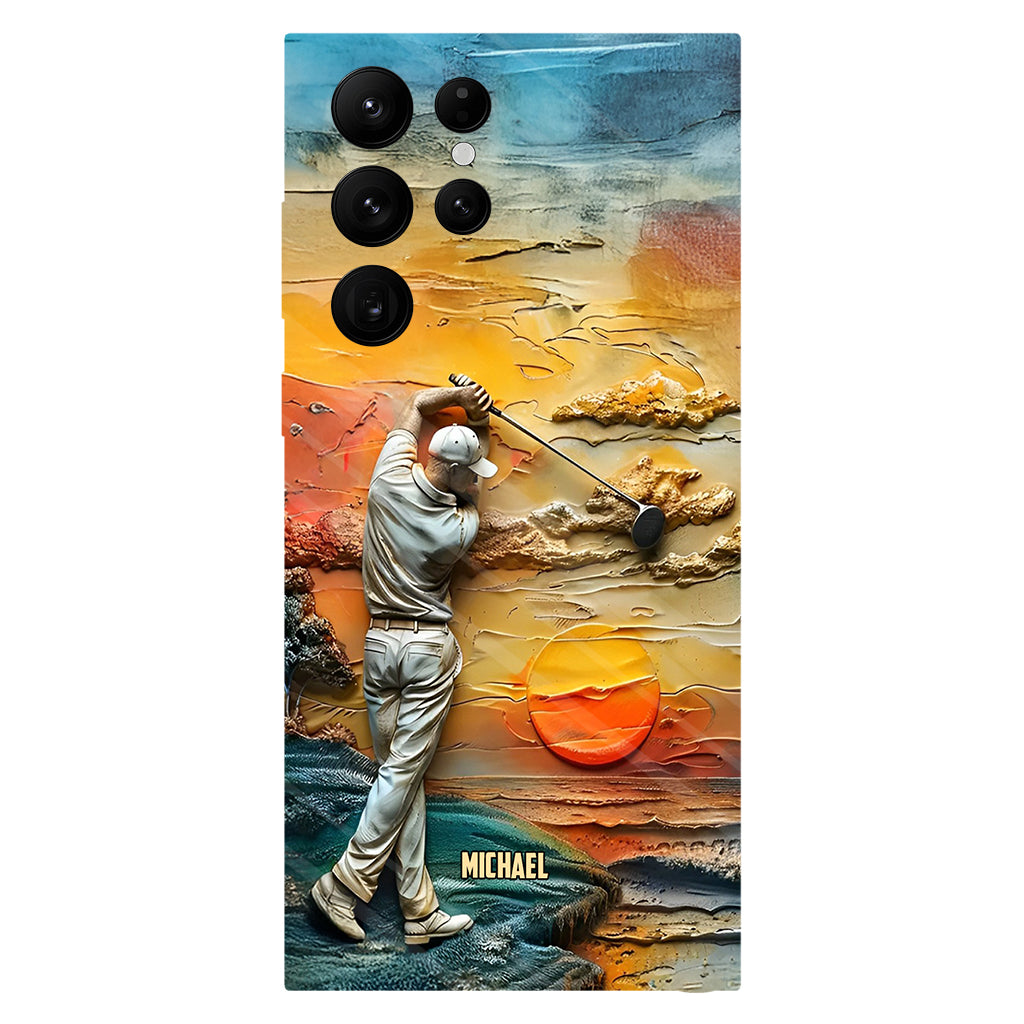 Le golf, c'est ma vie - Coque de téléphone personnalisée avec impression intégrale sur le thème du golf
