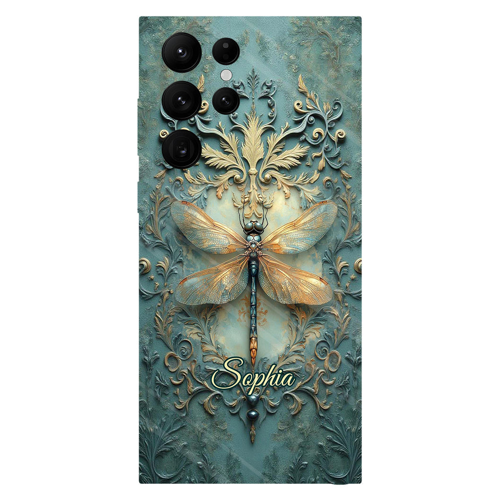 Stunning Dragonfly - Personalized Dragonfly Full Print Phone Case