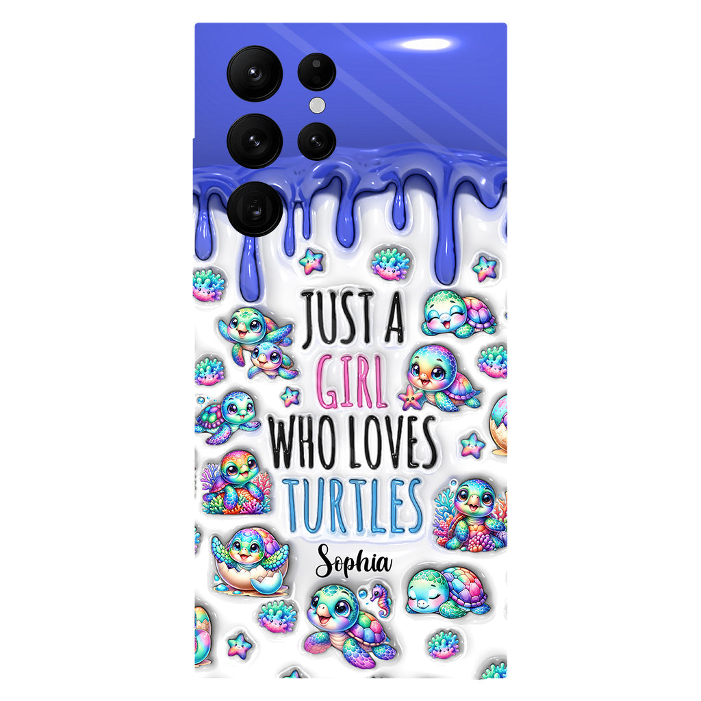 Just A Girl Who Loves Turtles - Personalized Turtle Full Print Phone Case