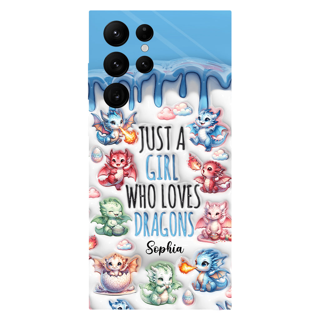 Just A Girl Who Loves Dragons - Personalized Dragon Full Print Phone Case