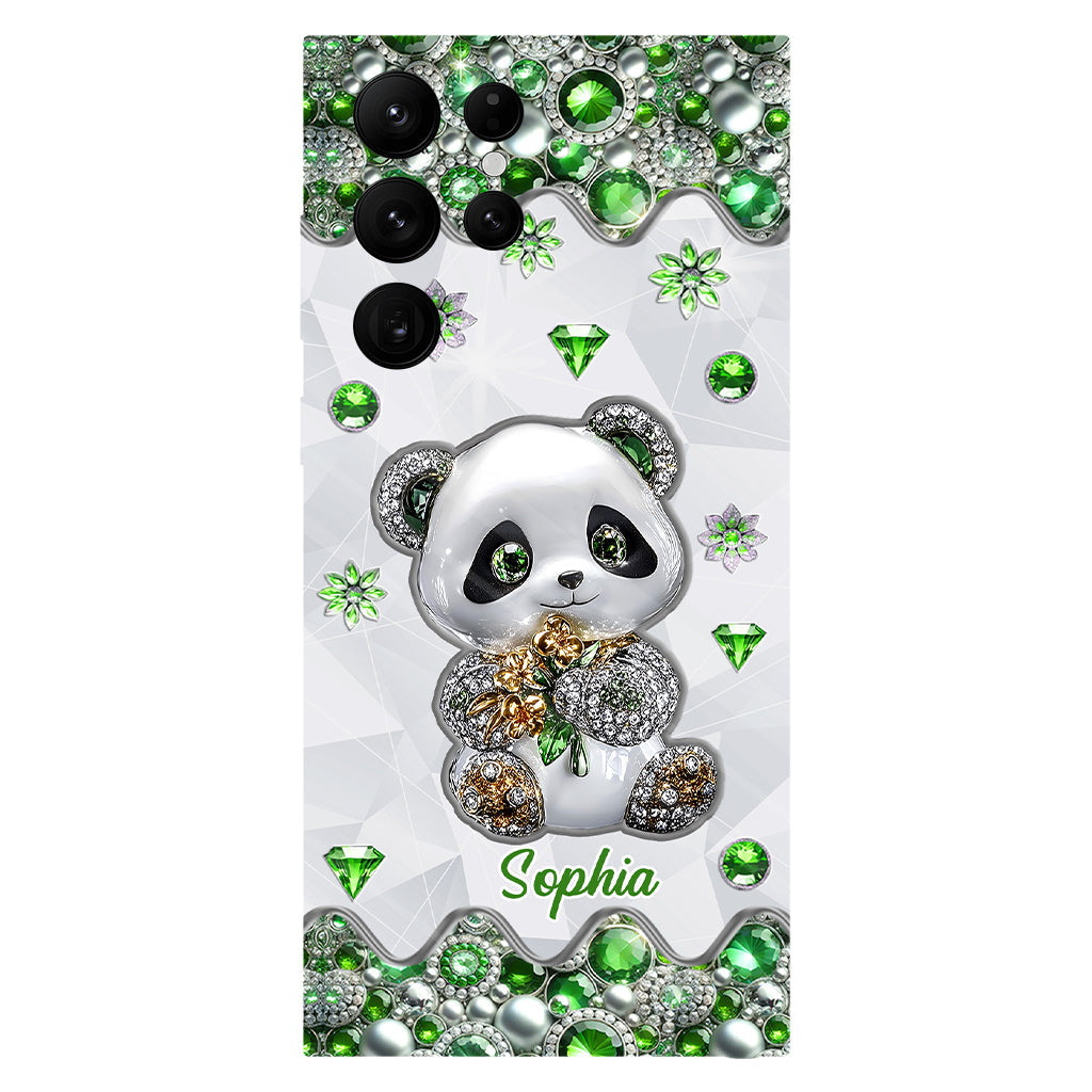 Juste une fille qui aime les pandas - Coque de téléphone personnalisée avec impression intégrale « Amoureuse des pandas »