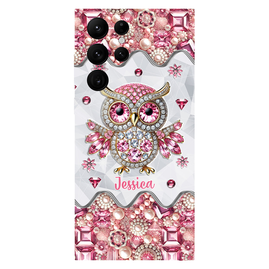Juste une fille qui aime les hiboux - Coque de téléphone personnalisée avec motif hibou