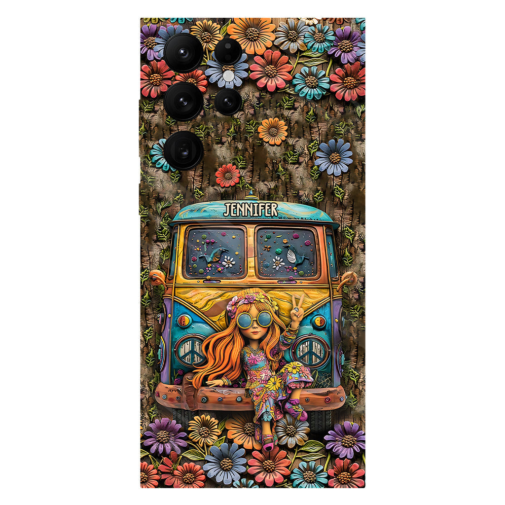 Coque de téléphone personnalisée Cute Caravan - Hippie avec imprimé intégral