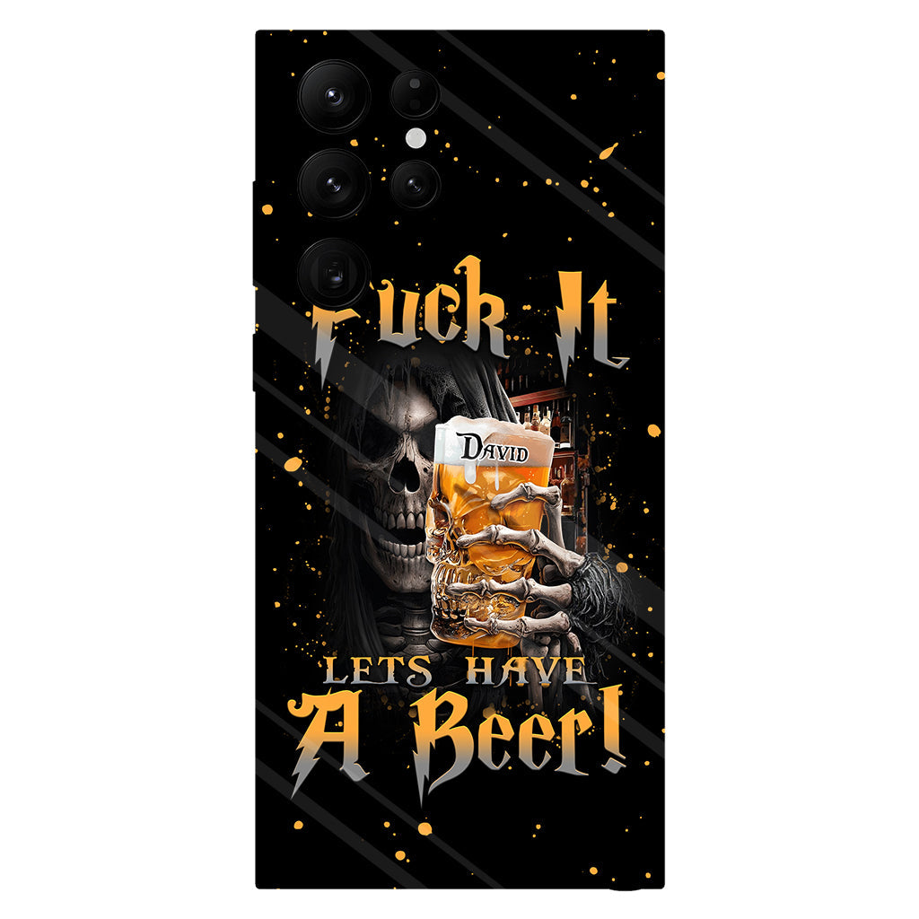 Let's Have A Beer - Personalized Beer Full Print Phone Case