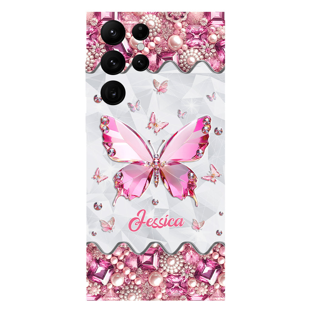 Love Butterfies - Coque de téléphone personnalisée avec imprimé papillon intégral
