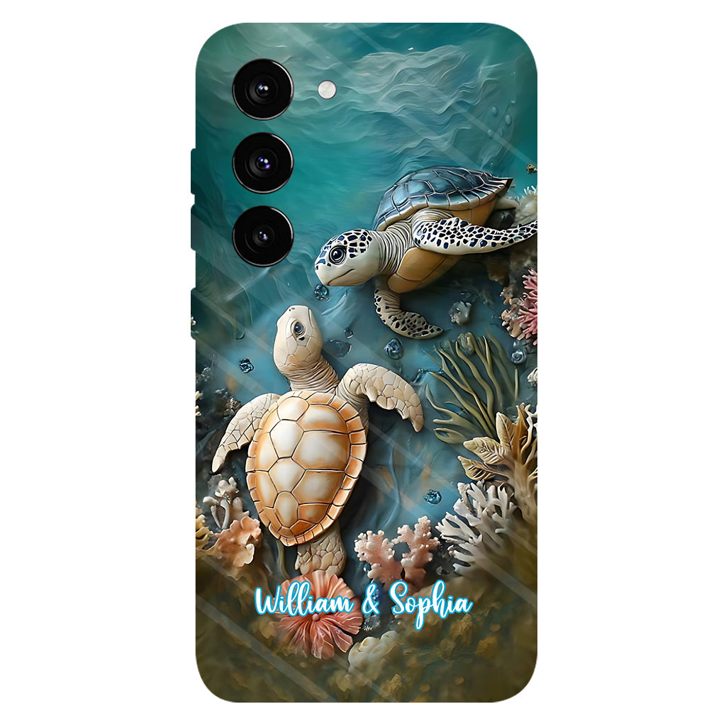 Coque de téléphone personnalisée avec imprimé intégral pour couple, cadeau idéal pour un couple marié ou pour un anniversaire.