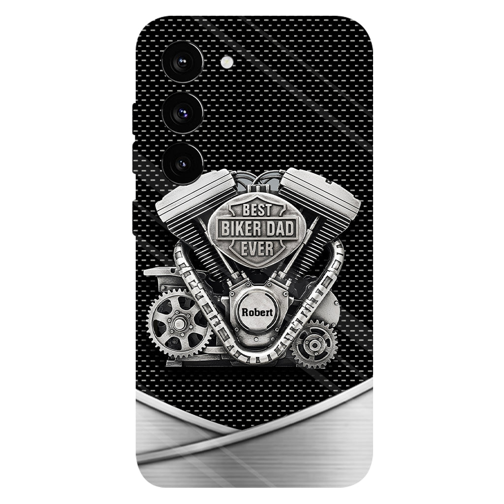 Best Dad Ever - Personalized Biker Full Print Phone Case