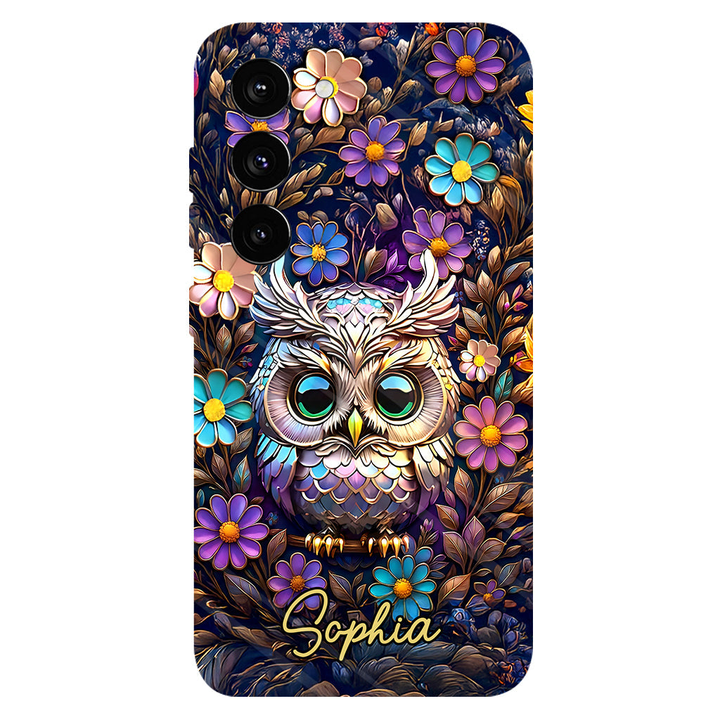 Coque de téléphone personnalisée avec motif hibou mignon
