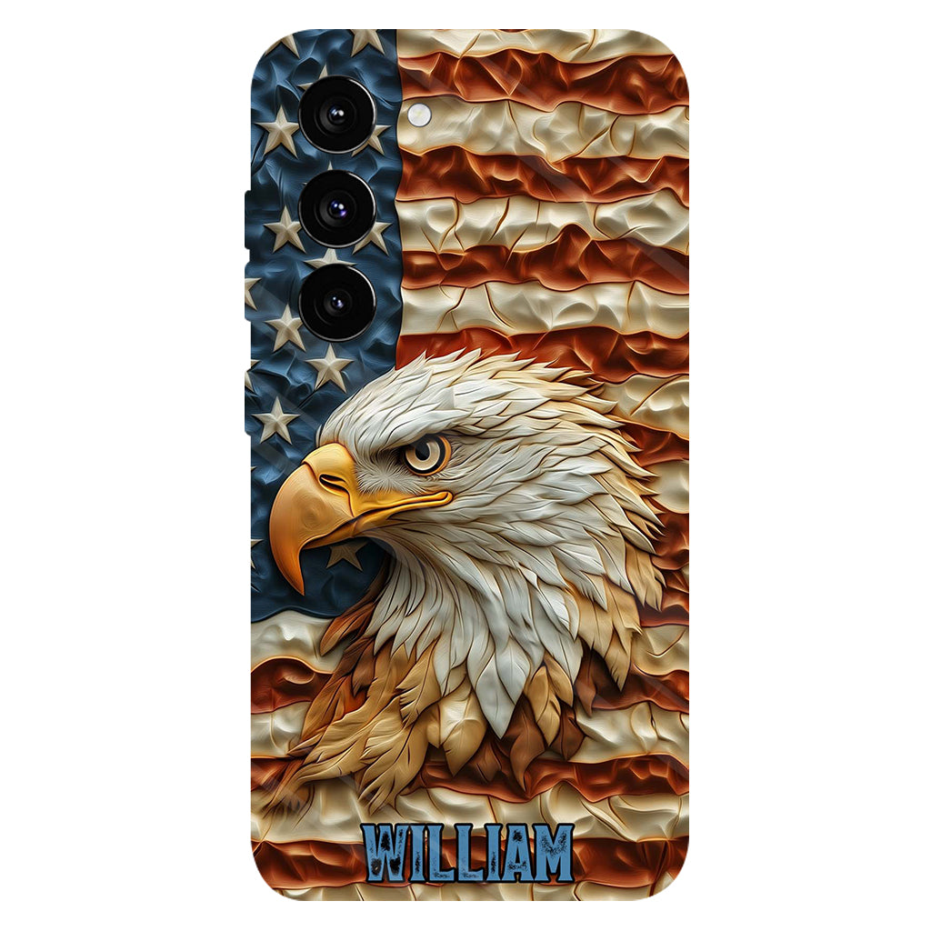 Strong Eagle - Coque de téléphone personnalisée avec aigle à tête blanche et impression intégrale