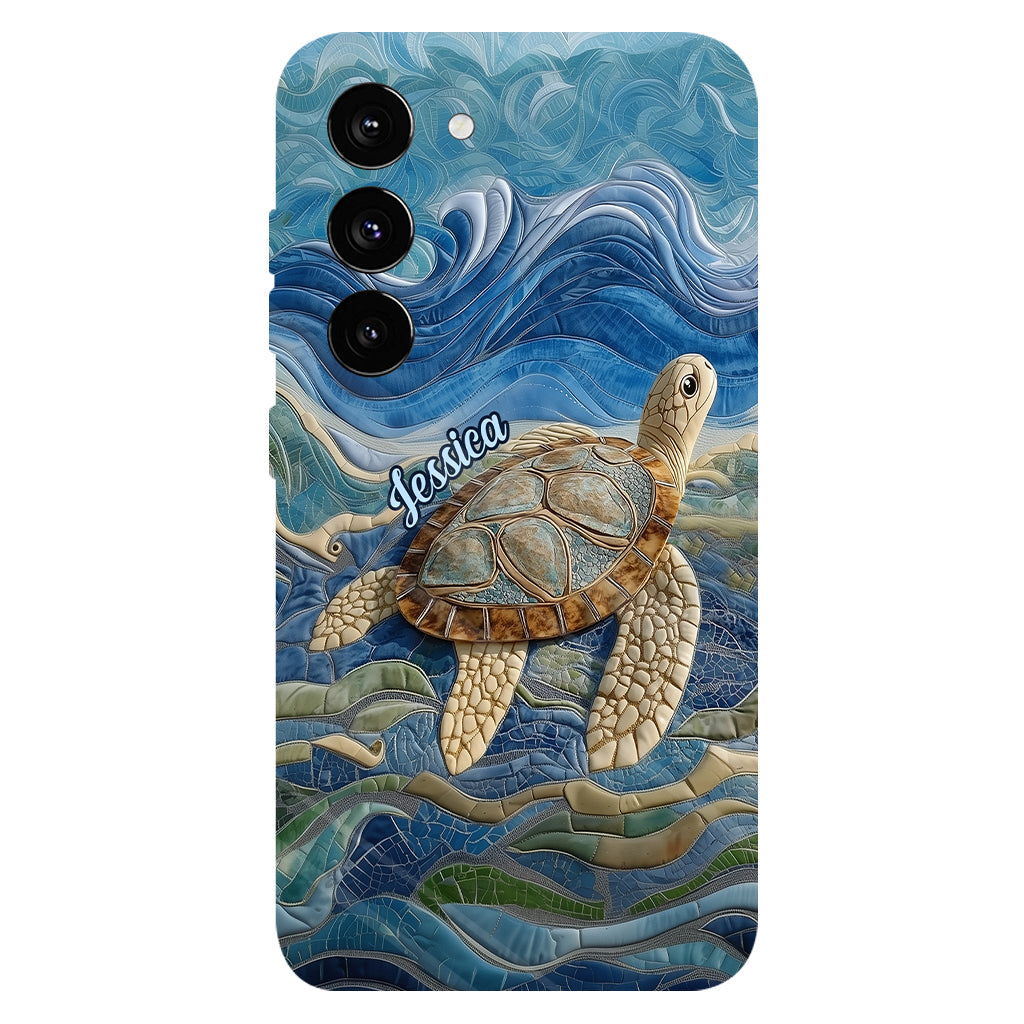 Coque de téléphone personnalisée avec motif tortue pour les amoureux des tortues