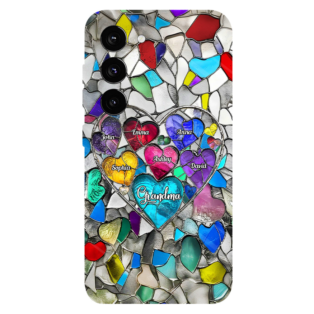 Grandma's Mom's Sweethearts - Personalized Grandma Full Print Phone Case