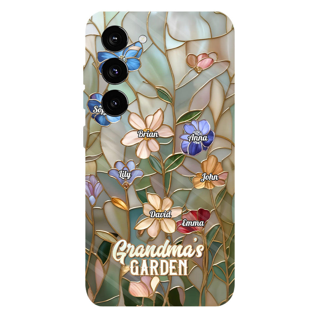 Coque de téléphone personnalisée « Le jardin de grand-mère » avec impression intégrale