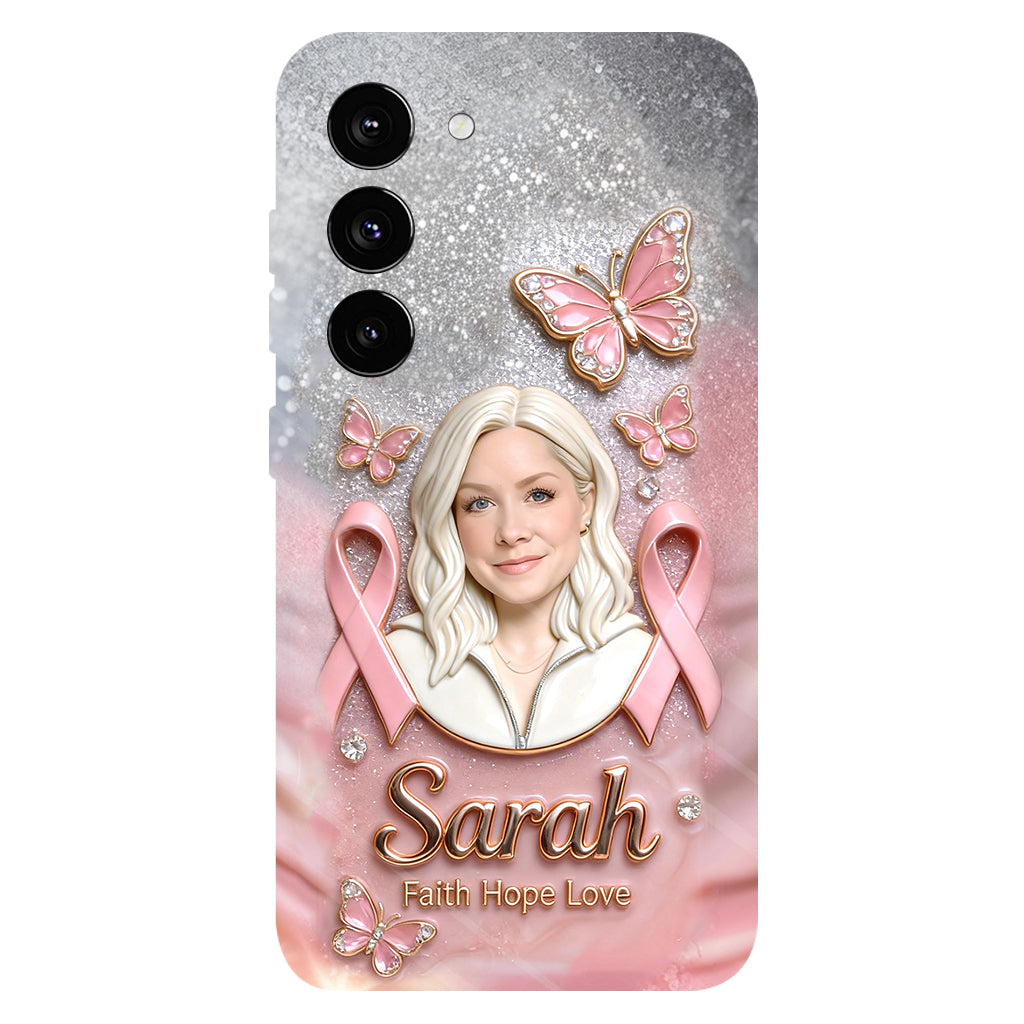 Custom Any Photo - Personalized Breast Cancer Awareness Full Print Phone Case