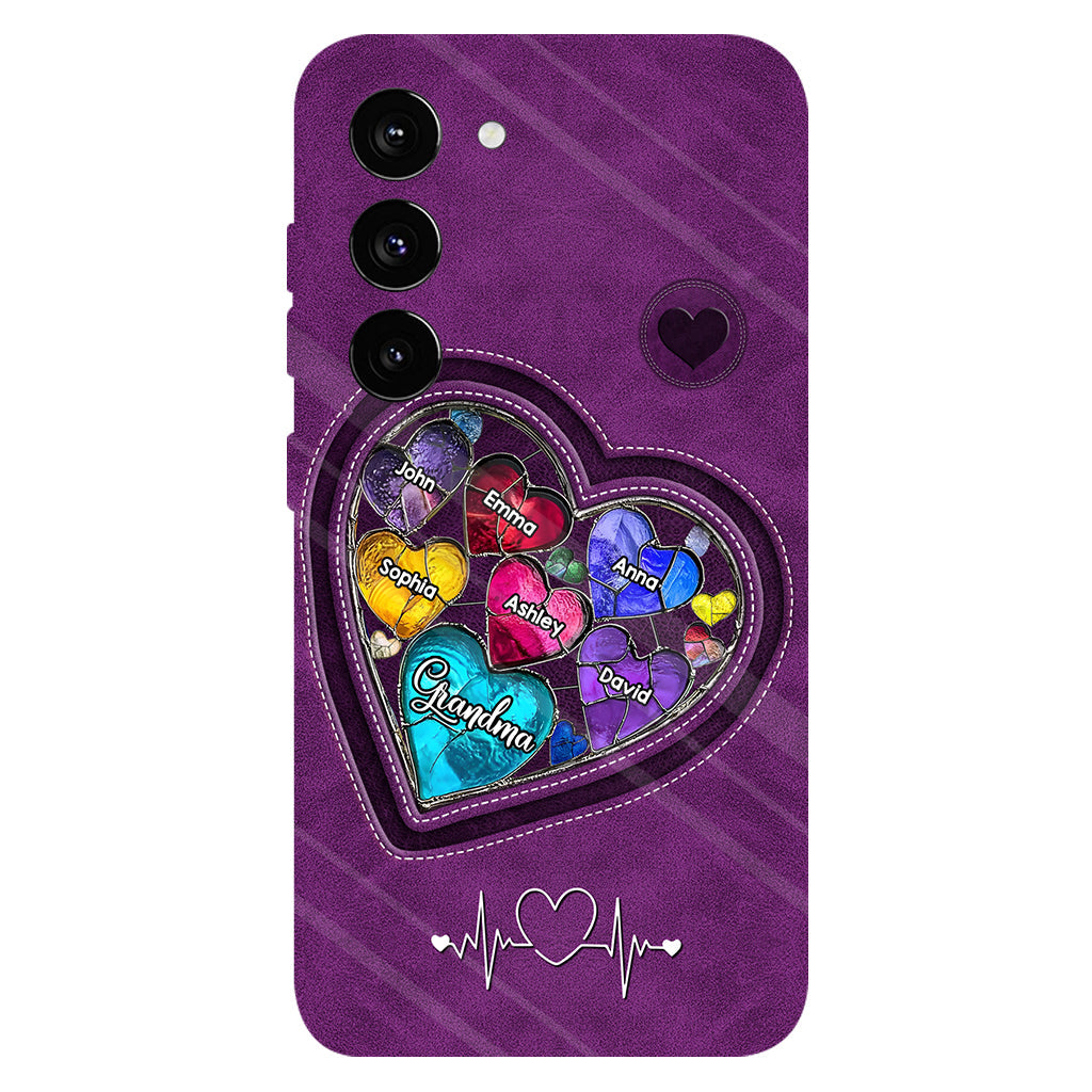 Les chéries de la maman de grand-mère - Coque de téléphone personnalisée avec impression intégrale « Grand-mère »