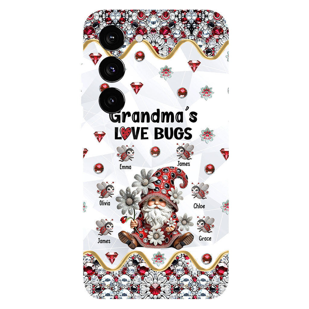 Grandma's Love Bugs - Personalized Grandma Full Print Phone Case