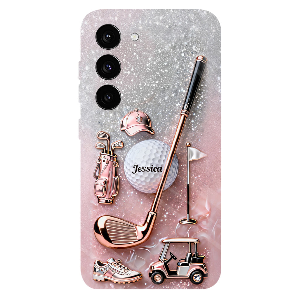 Passionné de golf ? Coque de téléphone personnalisée avec imprimé golf intégral