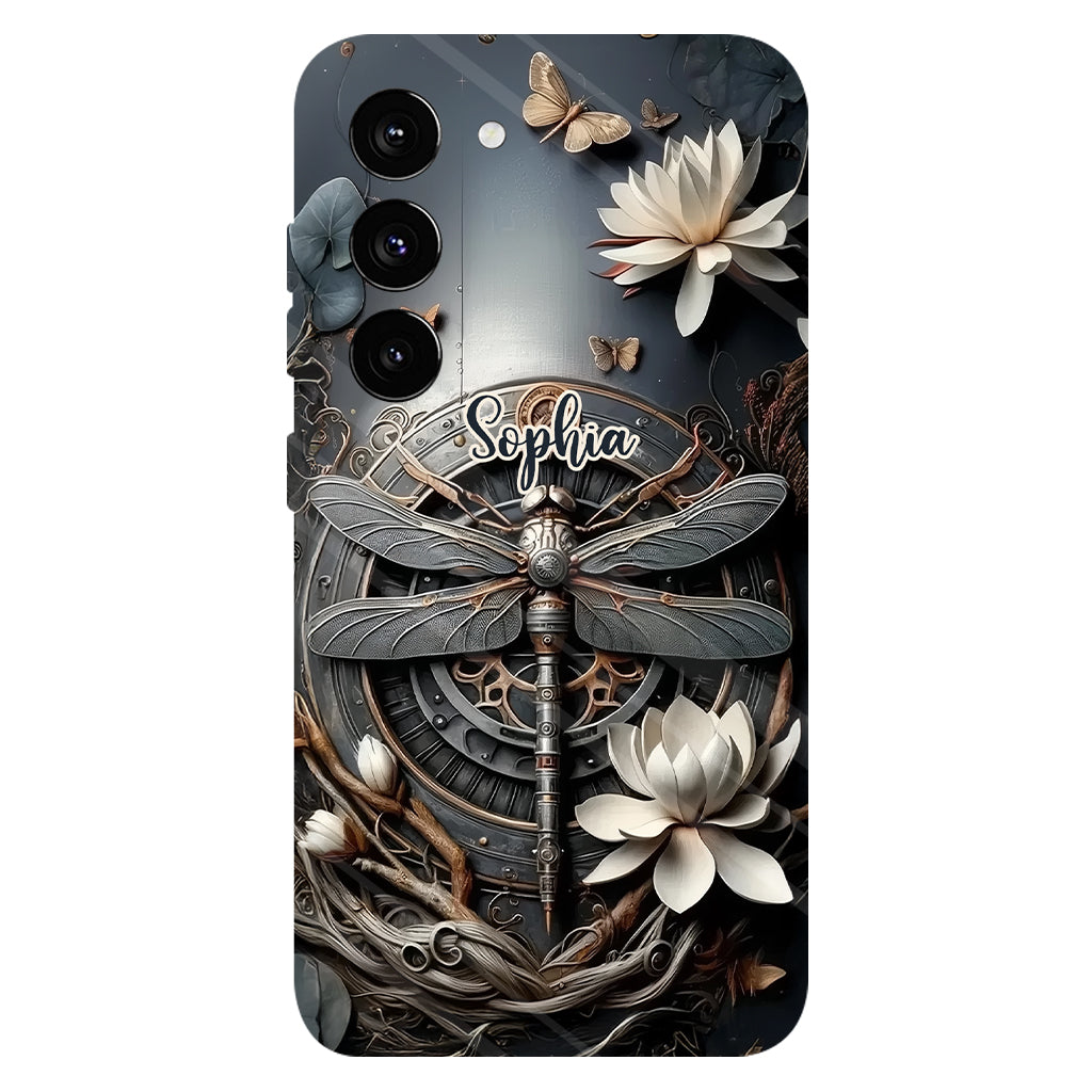 Black Dragonfly - Personalized Dragonfly Full Print Phone Case