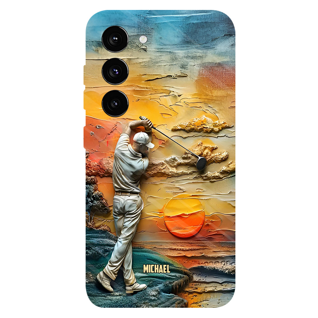 Le golf, c'est ma vie - Coque de téléphone personnalisée avec impression intégrale sur le thème du golf