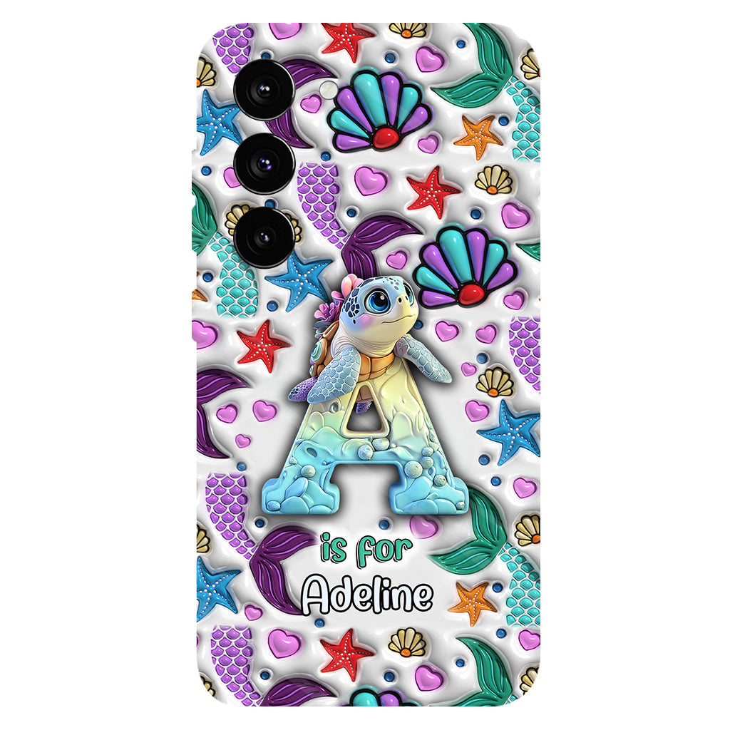 Tortues mignonnes - Coque de téléphone personnalisée avec imprimé tortue intégral