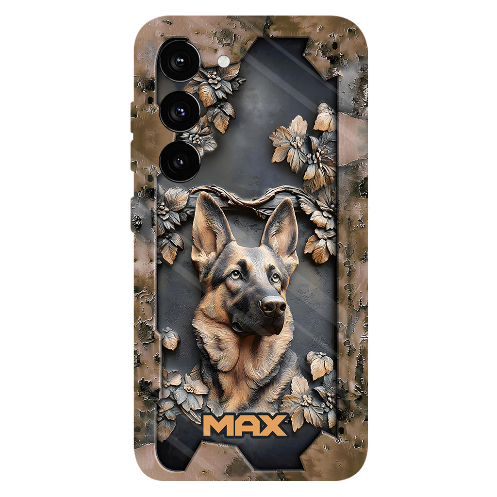 Strong German Shepherd - Personalized Dog Full Print Phone Case