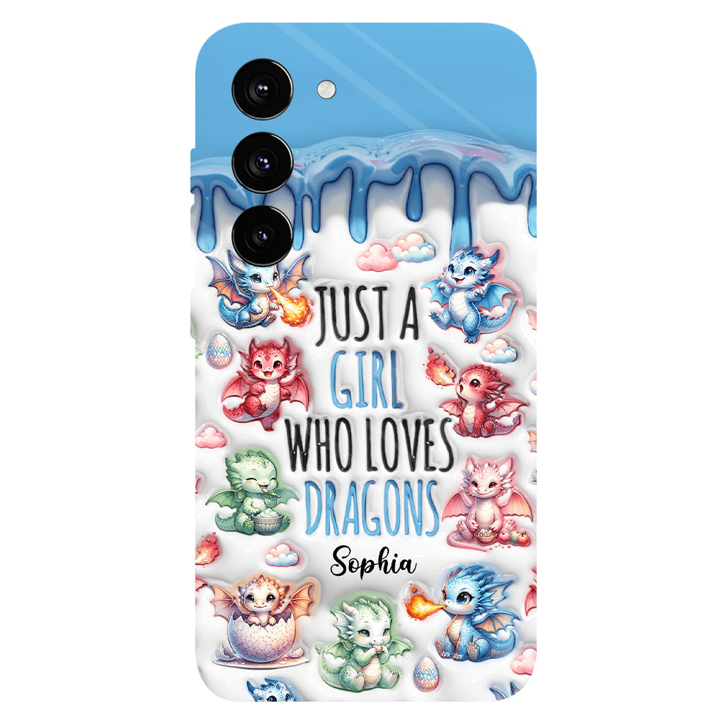Just A Girl Who Loves Dragons - Personalized Dragon Full Print Phone Case