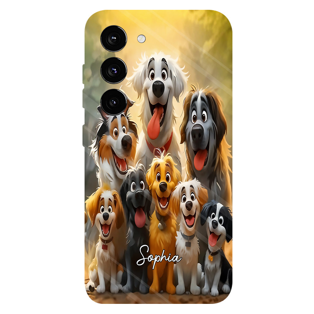 Juste une fille qui aime les chiens - Coque de téléphone personnalisée avec impression intégrale de chien