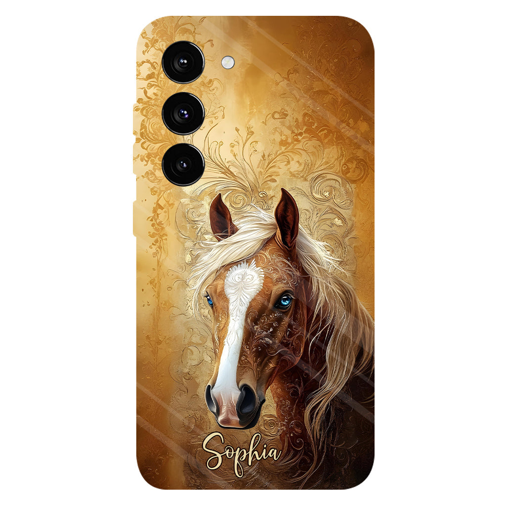Love Horses - Personalized Horse Full Print Phone Case