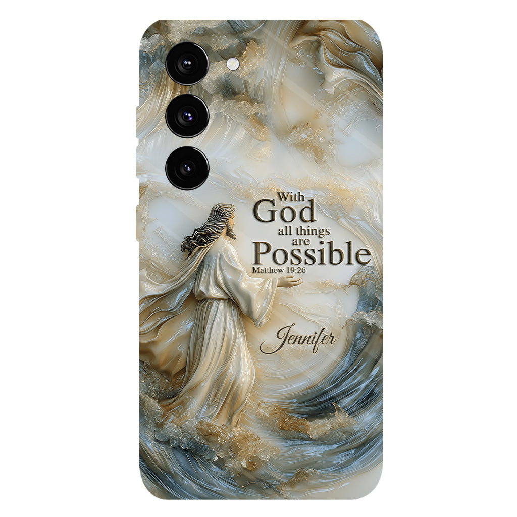 With God - Personalized Christian Full Print Phone Case