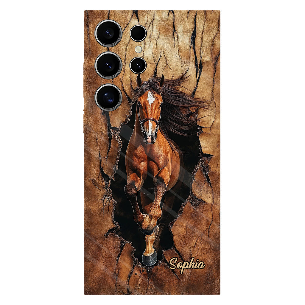Horse Lovers - Personalized Horse Full Print Phone Case