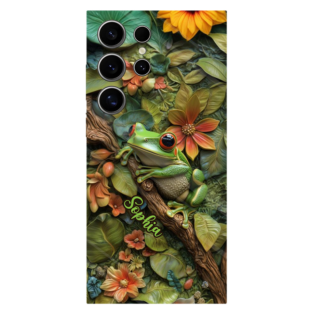 Adorable Grenouille - Coque de téléphone personnalisée avec imprimé grenouille
