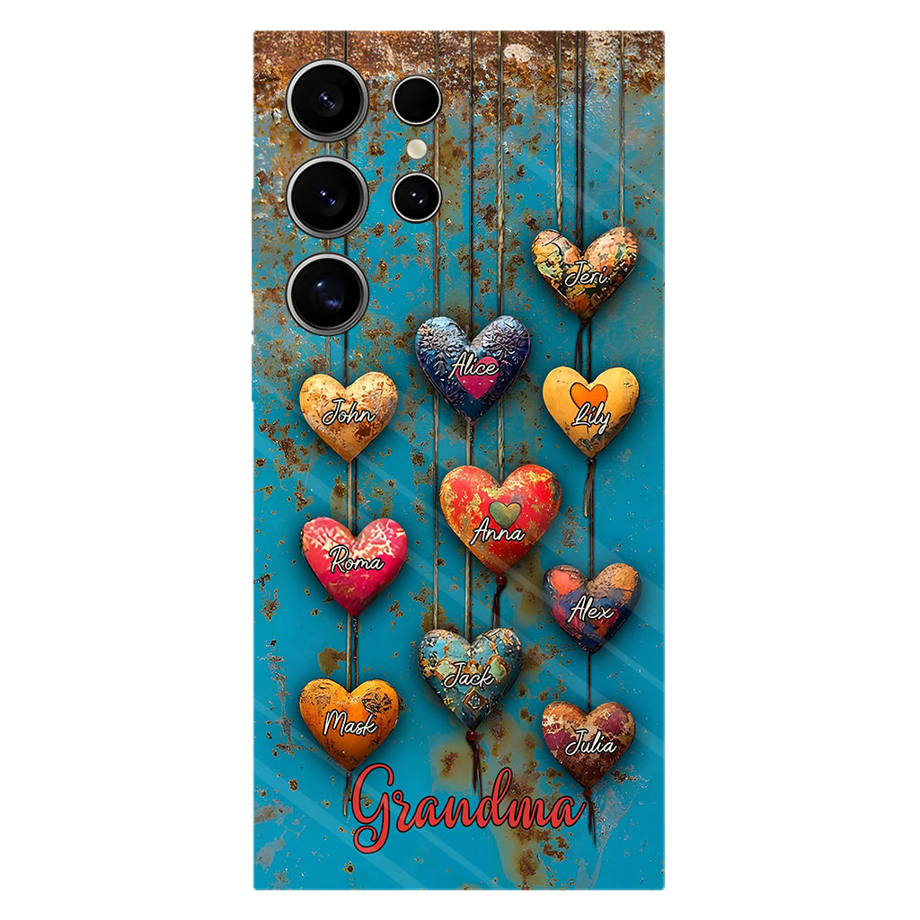 Grandma's Mom's Sweethearts - Personalized Grandma Full Print Phone Case