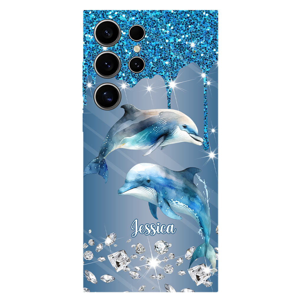 Beautiful Dolphins - Personalized Dolphin Full Print Phone Case