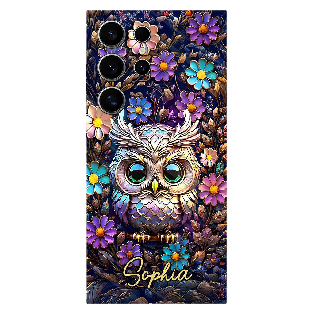 Coque de téléphone personnalisée avec motif hibou mignon